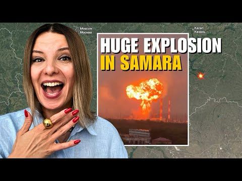 HUGE EXPLOSIONS IN SAMARA & RYAZAN: OIL REFINERIES ON FIRE Vlog 1124: War in Ukraine