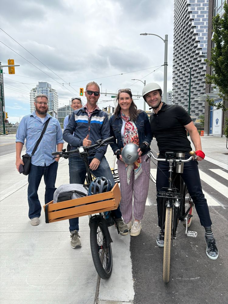 Me with some of the City of Vancouver staff responsible for the Granville Connector project.