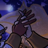 Heat and Alister's hands intertwined during their first dance as husbands