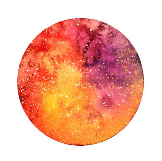 Nebulae #4. Acuarela sobre papel (2020).