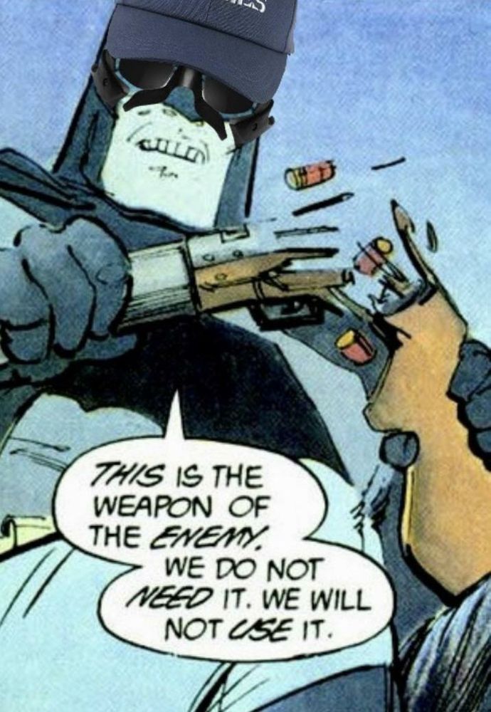 This is the weapon of the enemy. We do not need it. We will not use it.