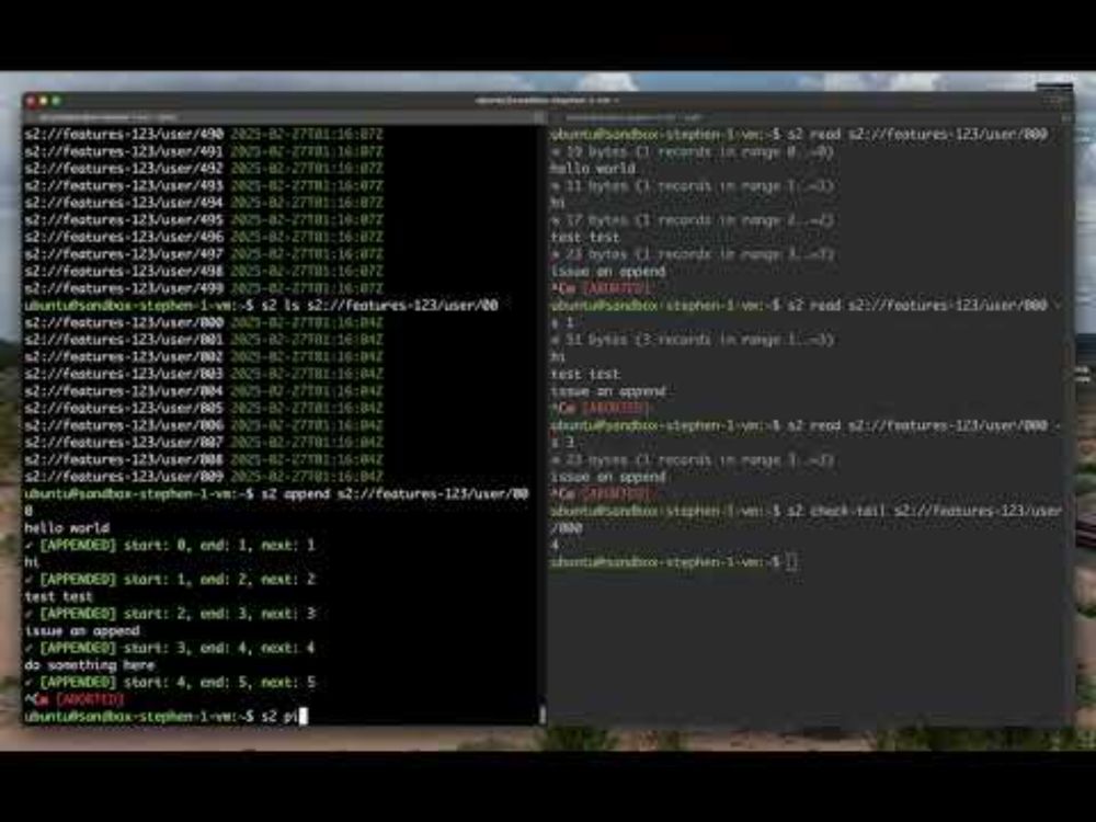S2 command line interface walkthrough