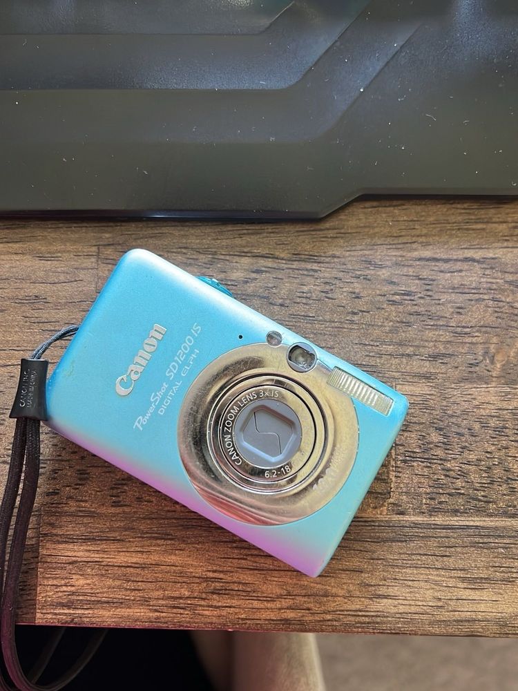 A relic of ancient last: a Canon PowerShot point and shoot camera from, like, 2005?