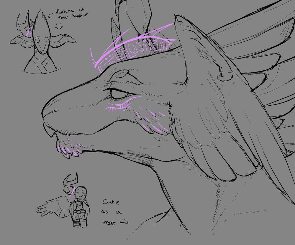 "Illumina at their happiest"
"Cake as a treat. [:"