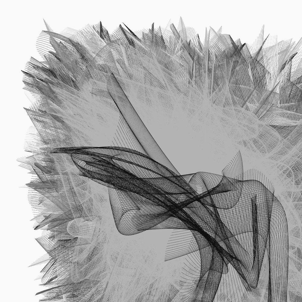 Bezier curve, Generative Art, random