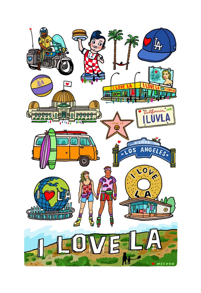 I love #losangeles print and poster