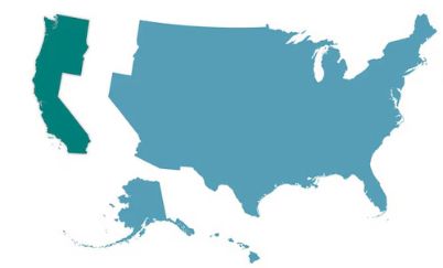 Image of California, Oregon and Washington separated from the United States 