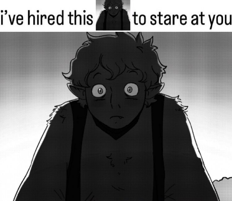 ive hired this dantalion to stare at you (image of dantalion staring)