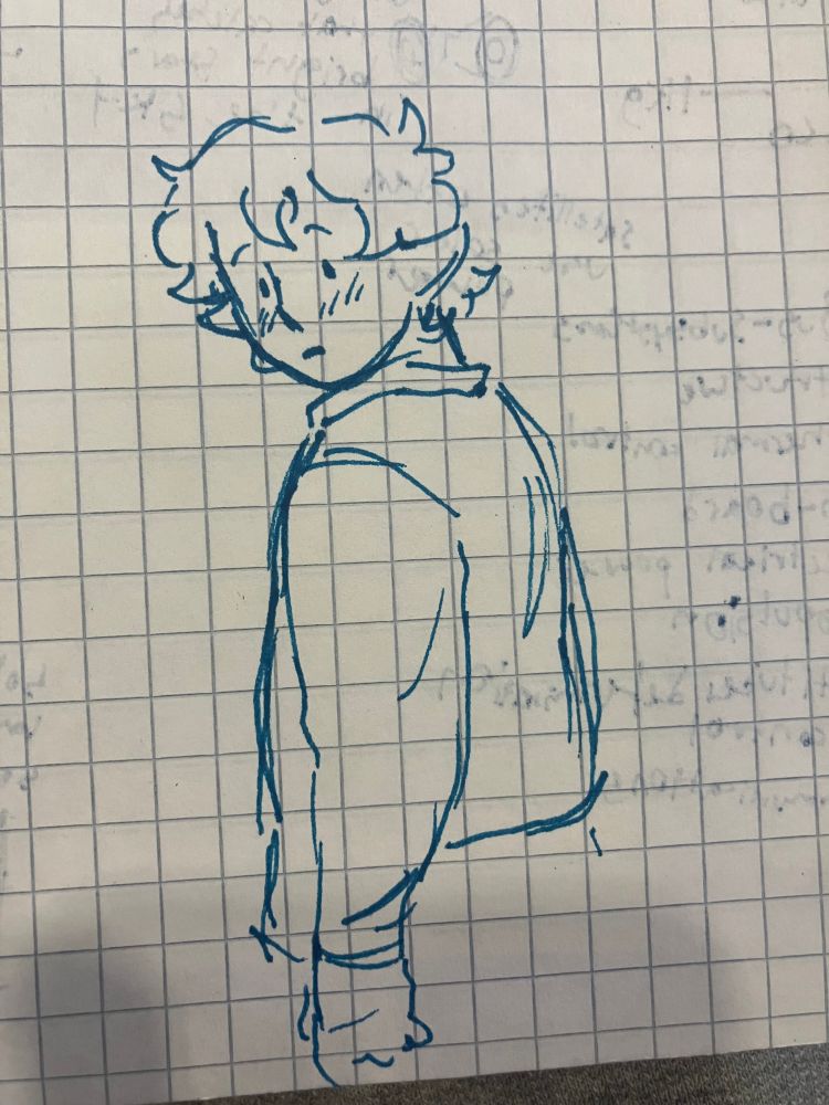 Sketch of dantalion blushing 