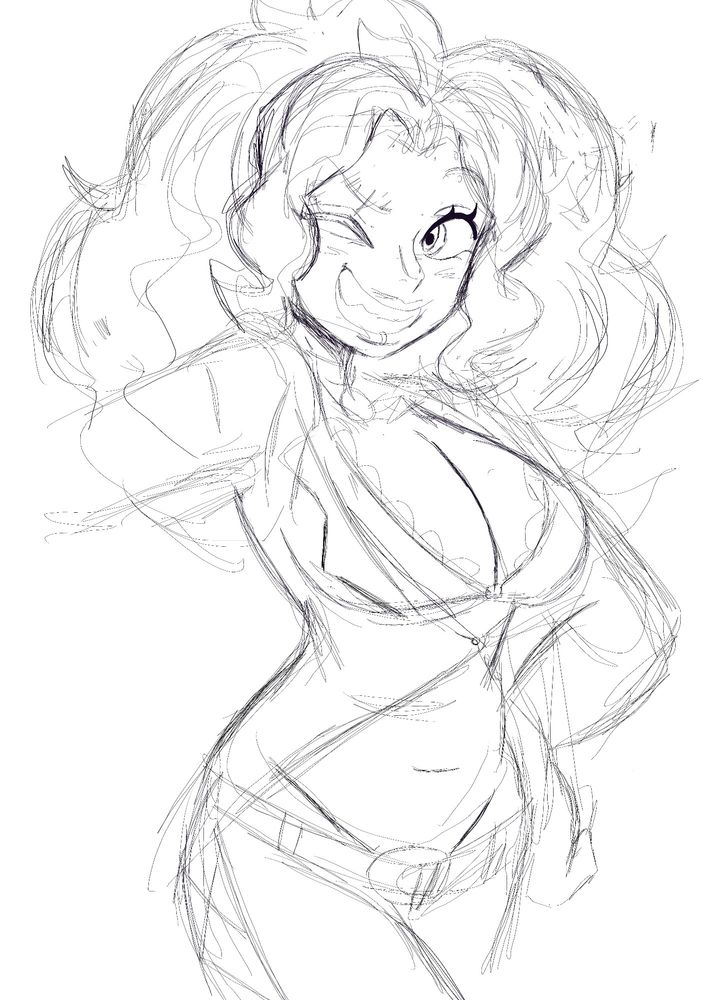 Doodle of an unnamed one piece of lmao