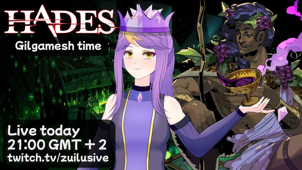 Doing some low Heat runs on Hades with the Aspect of Gilgamesh, let's get to Heat 12~
Live today, 21:00 GMT+2
twitch.tv/zuilusive