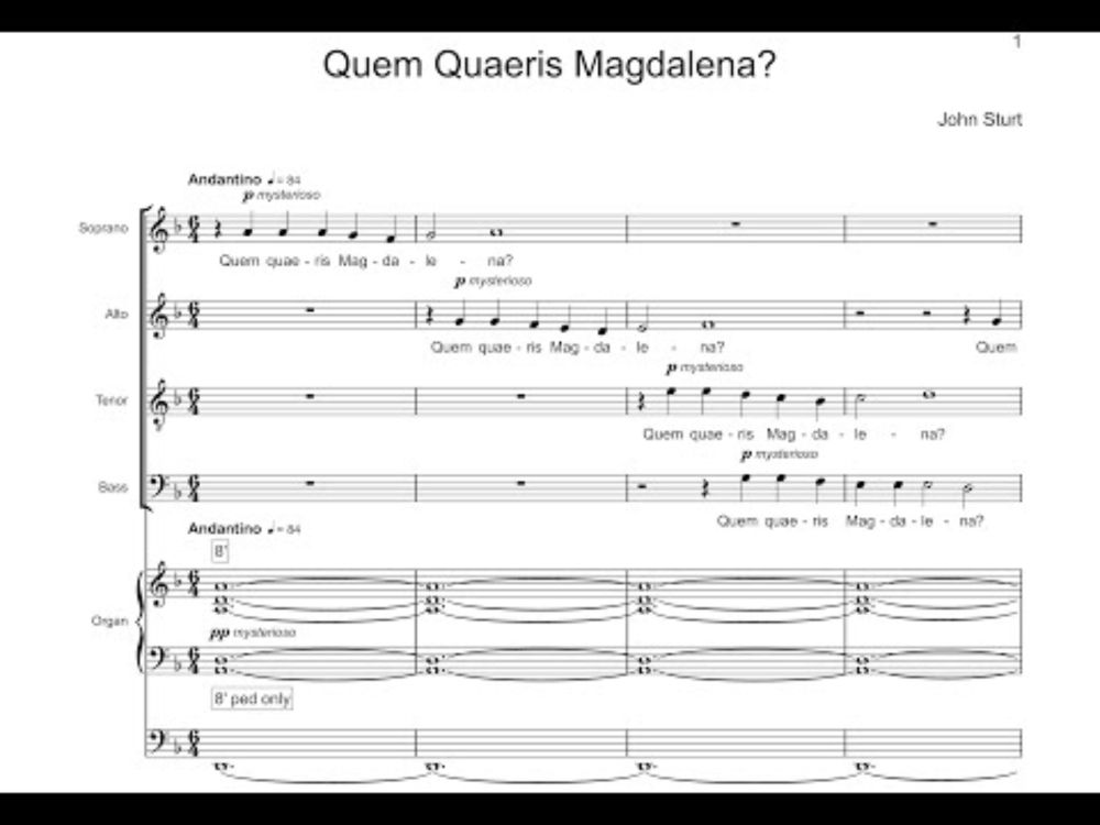 Quem Quaeris Magdalena - John Sturt - Hi Lo Singers