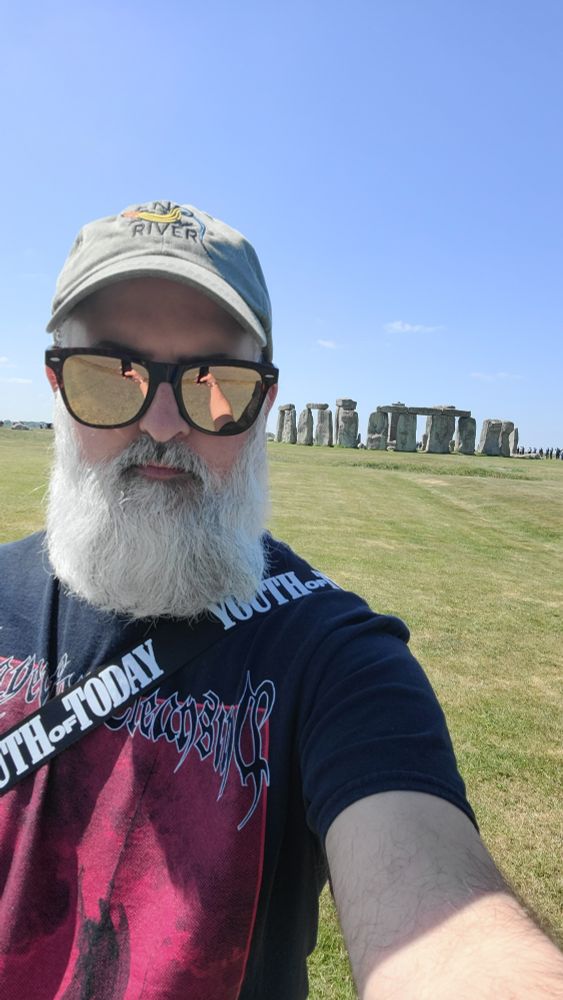 Stonehenge with me in front