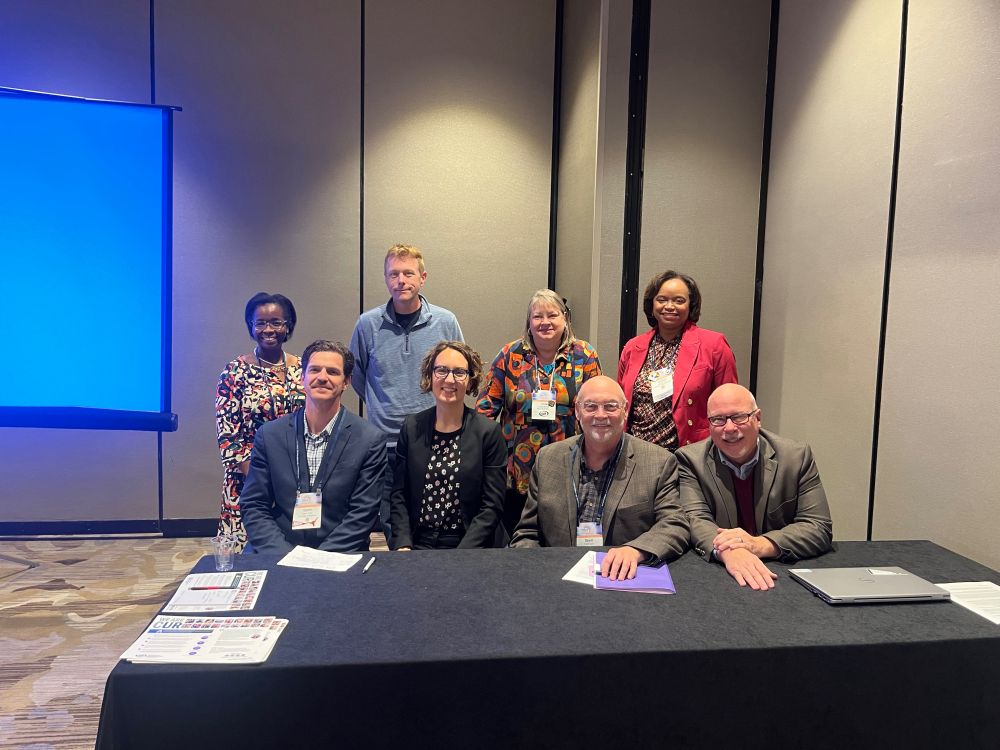  Panel of URSCI supporter posing after presentation.  