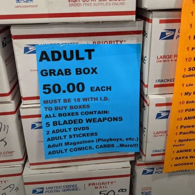 Adult grab box