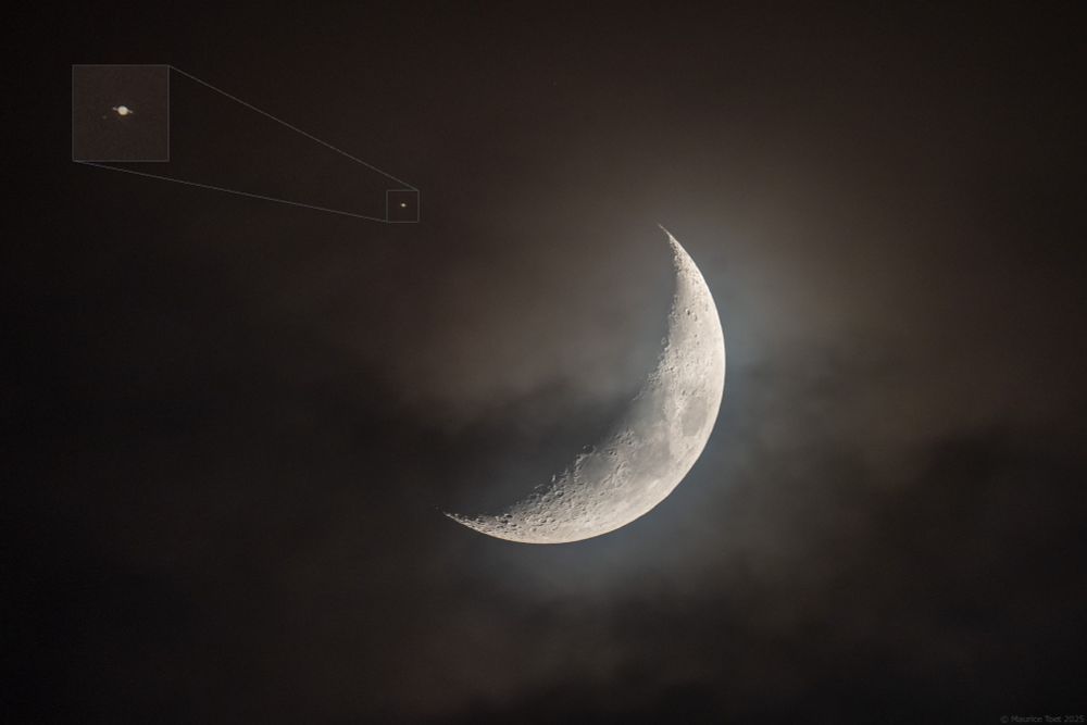Captured with a Nikon D810a in prime focus of an Astro-Physics 130 mm f/6.3 StarFire GTX "Gran Turismo" Triplet Apochromat (F = 819 mm, 1/15 seconds @ ISO 1000).