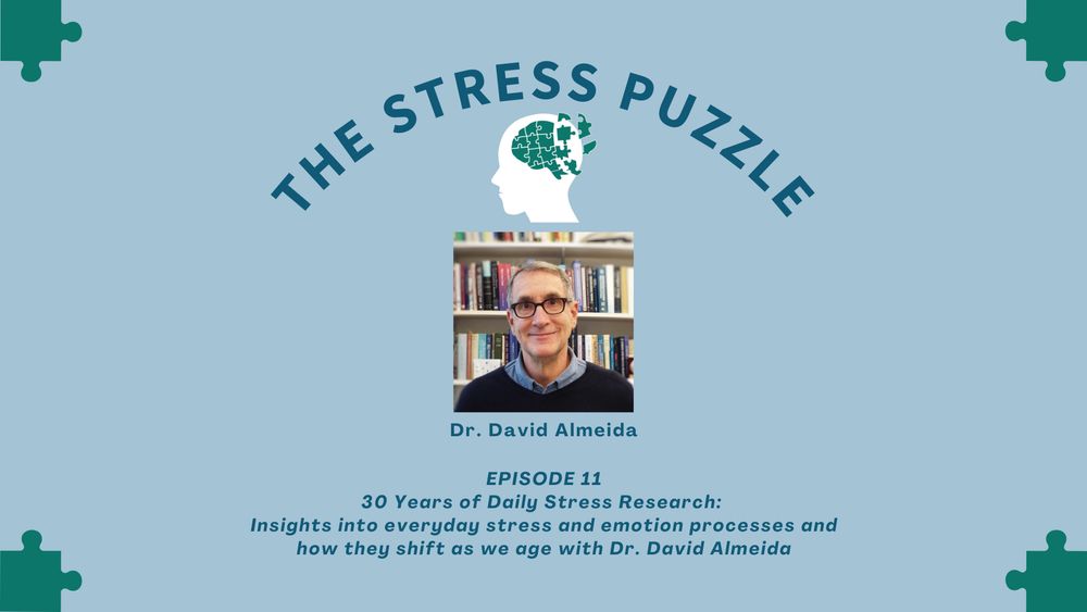 EPISODE 11
30 Years of Daily Stress Research: 
Insights into everyday stress and emotion processes and how they shift as we age with Dr. David Almeida