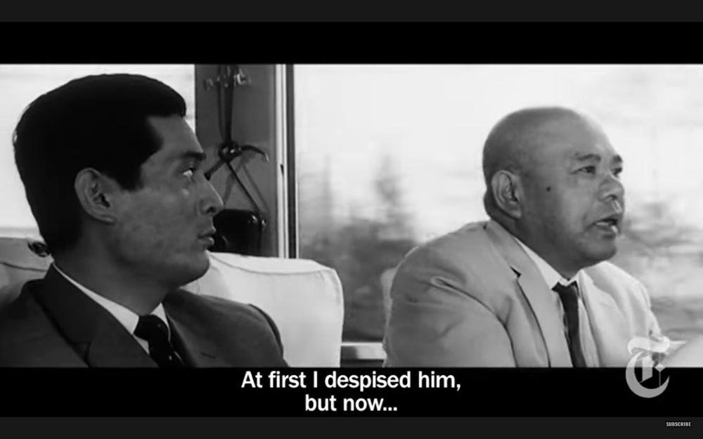 Chief Detective Taguchi continues, with Inspector Tokura now looking at him, "At first I despised him, but now...".