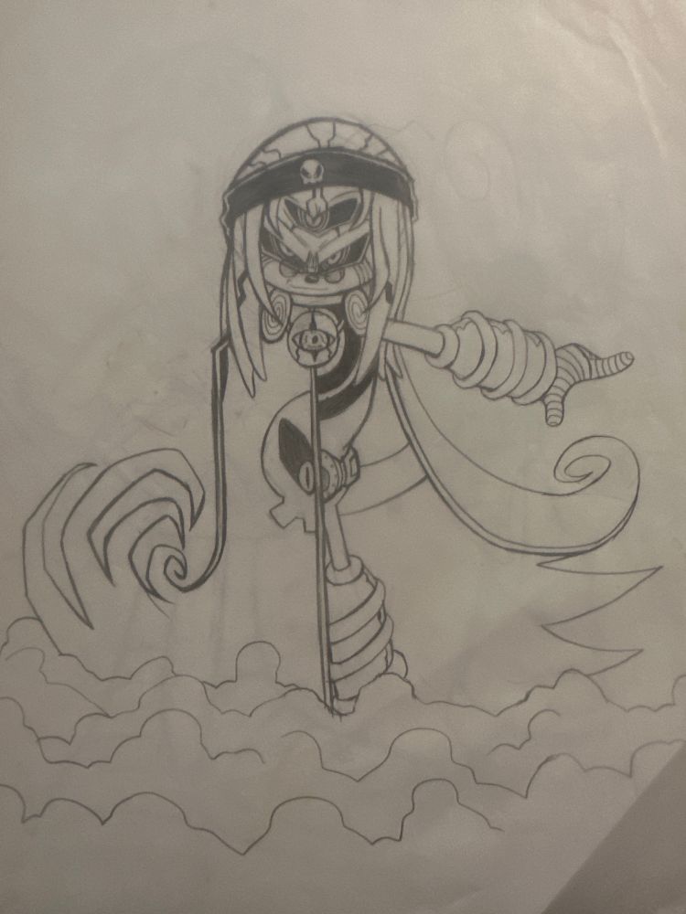 Finitevus’ original third eye design (rejected for being too creepy lol) which I thought had been completely lost time but was actually buried in the wrong area of my filing cabinet lol