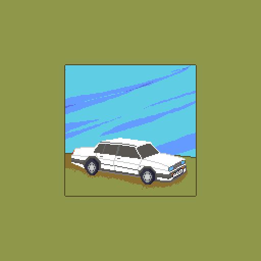 a VW Jetta 1998 GT on a green field with a blue sky in the background