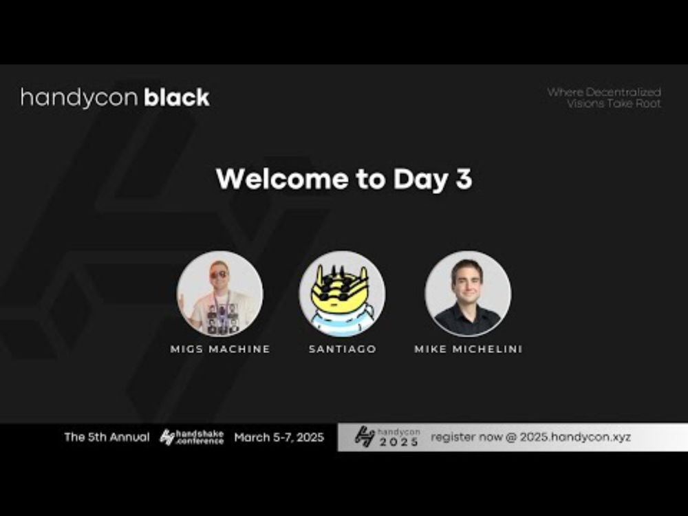 HandyCon 2025 | Day 3 - Welcome