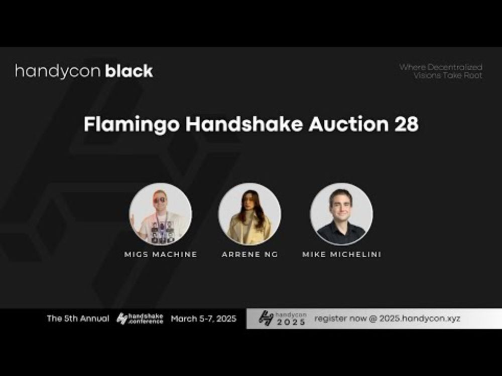 HandyCon 2025 | Day 3 - Flamingo Handshake Auction 28