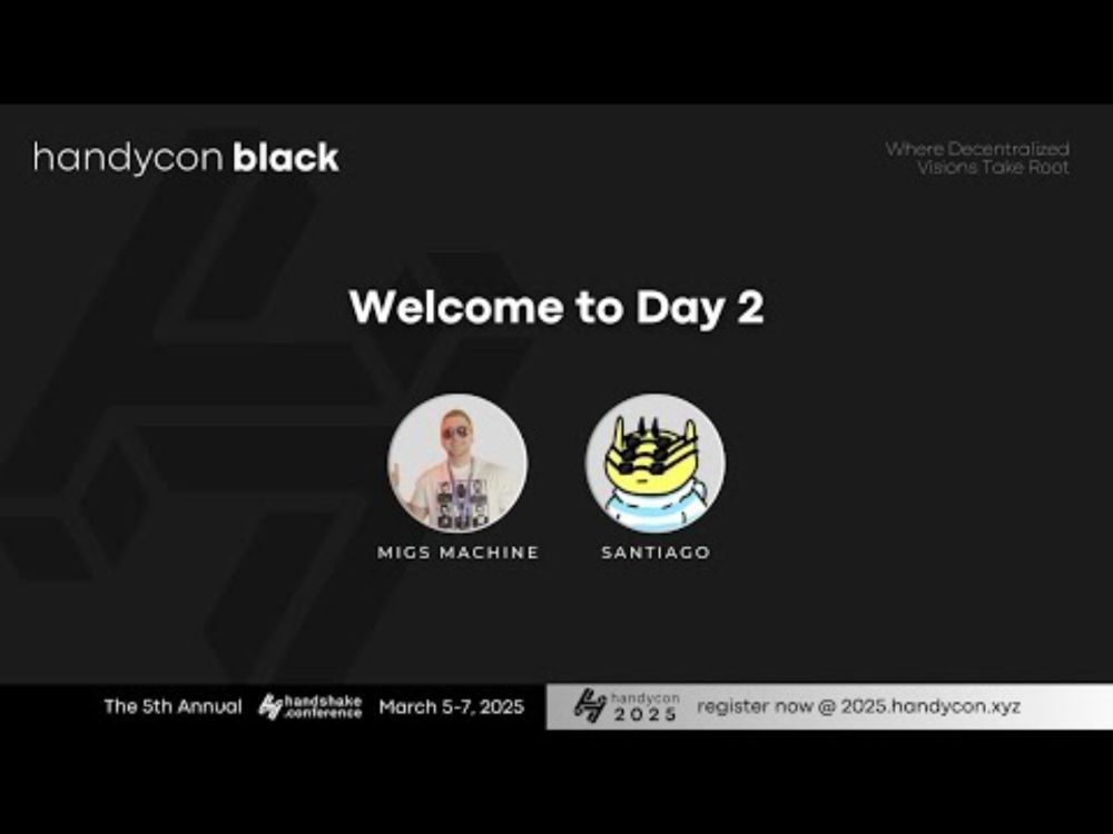 HandyCon 2025 | Day 2 - Welcome