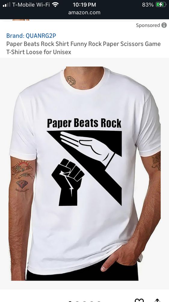 And the racist design shirt is sponsored content, which isn’t at all surprising given who owns Amazon.