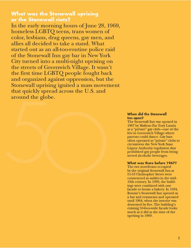 Two columns of text on a yellow background. 