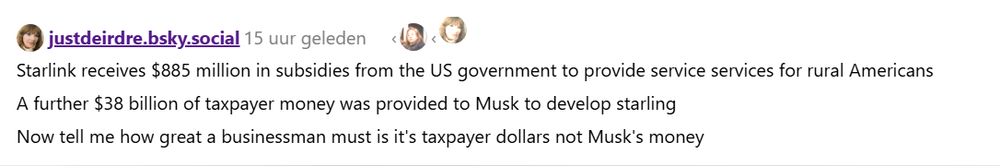 Starlink receives $885 million in subsidies from the US government to provide service services for rural Americans

A further $38 billion of taxpayer money was provided to Musk to develop starling

Now tell me how great a businessman must is it's taxpayer dollars not Musk's money