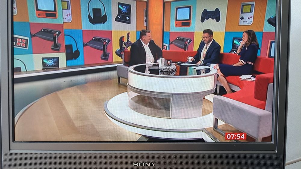 BBC Breakfast presenters speaking with Nick Poole about retro computer games.