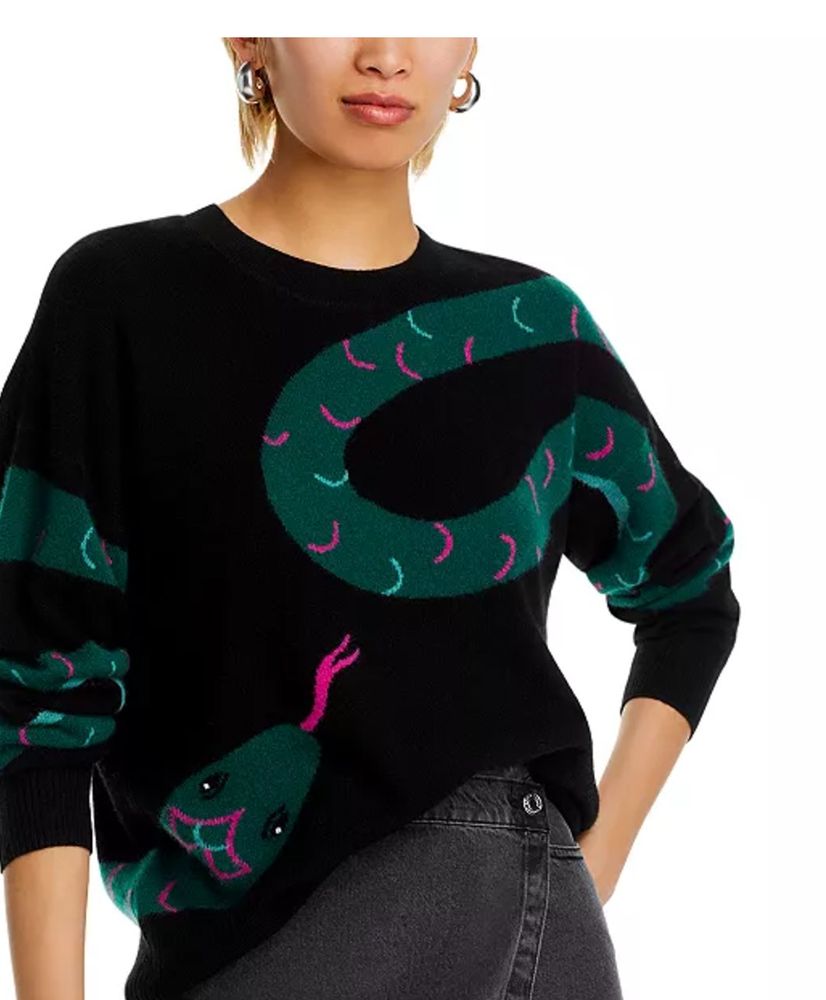 this odd sweater with a python my friend sent me