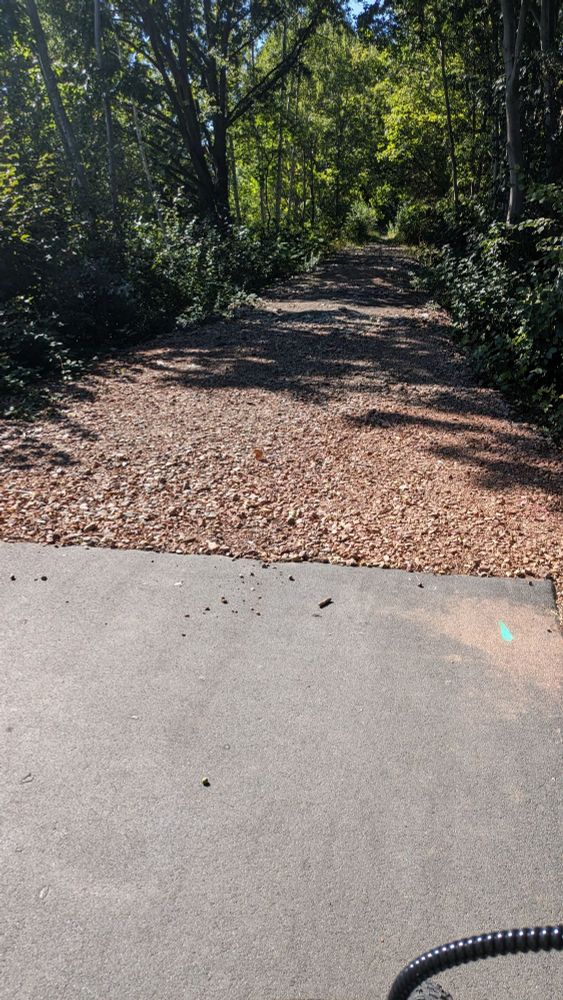 Ende des Radwegs in Rabenstein.