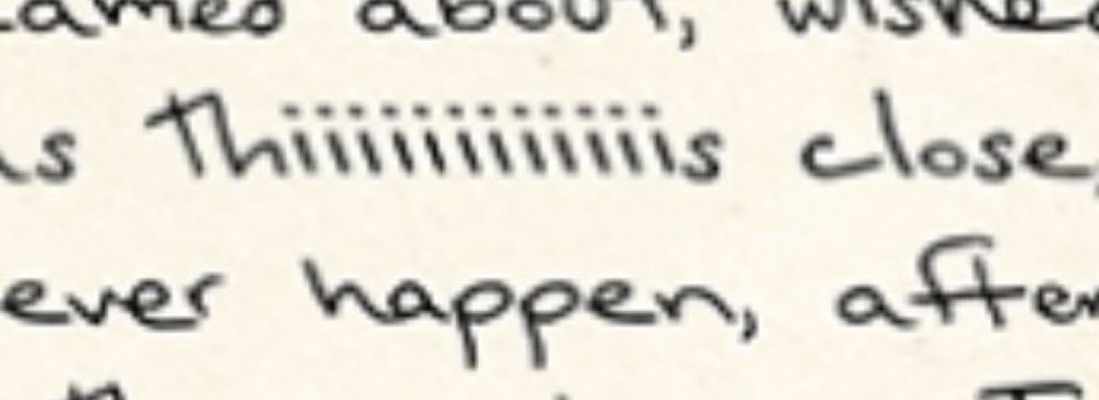 Screen shot from Taylor Swifts letter to her fans explaining she now owns all her music/art. Close up of the word THIS with 12 i’s