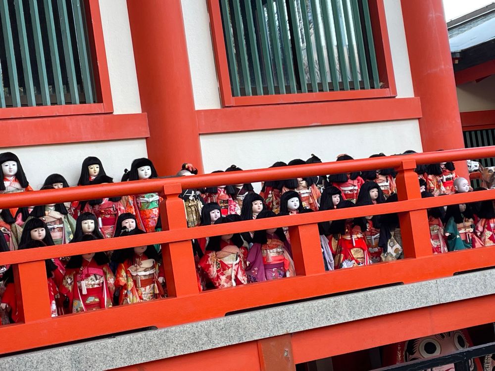 淡島神社に配置されている人形
