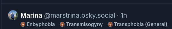 account labels: enbyphobia, transmisogyny, transphobia