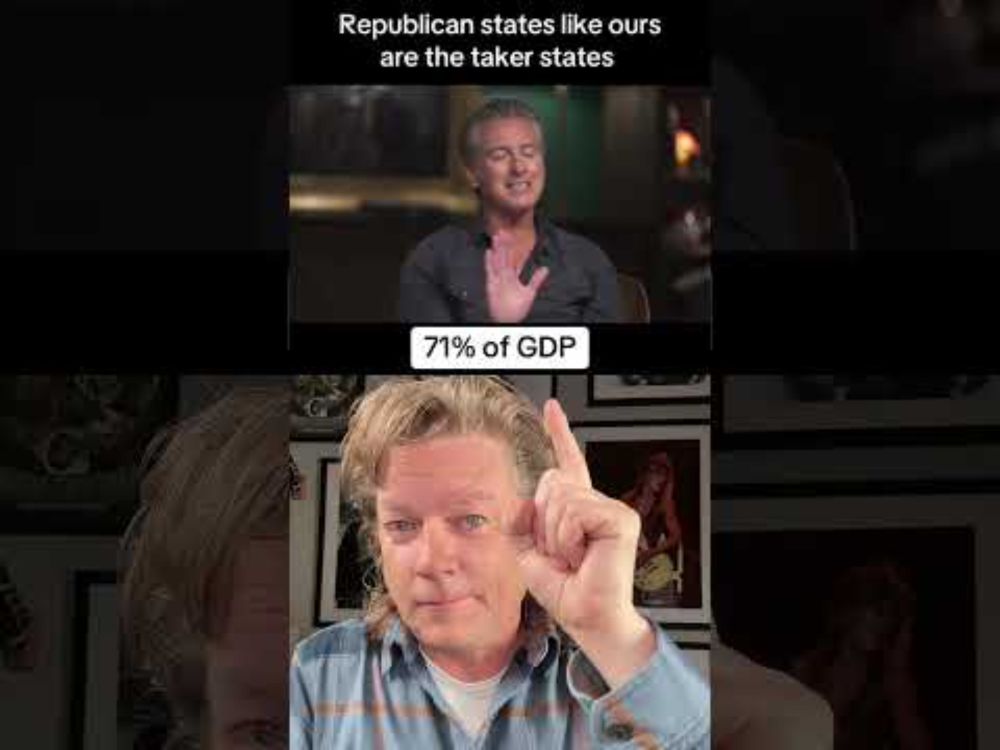 71% of GDP #duet #gavinnewsom #donorstate #california #texas