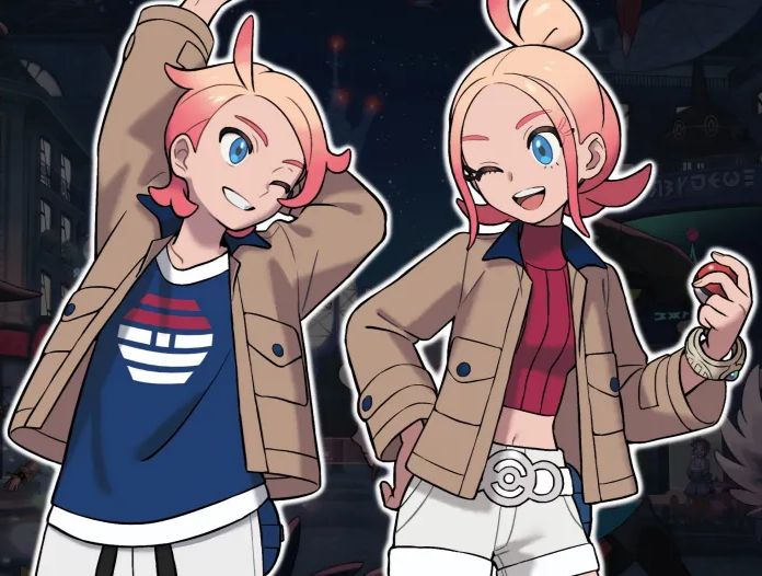 Urbain and Taunie, whose mother was revealed to have been a high ranking scientist in Team Flare.

Their hair is blonde that fades into a reddish color.