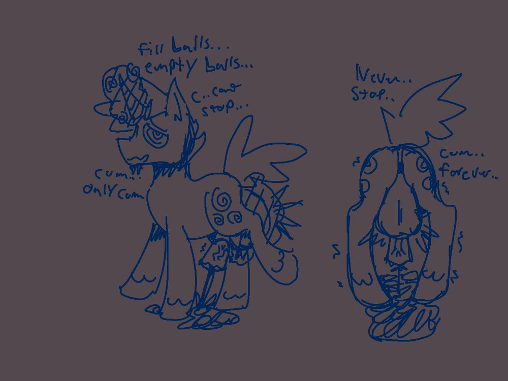 Unicorn is hypnotized into filling his balls till he can’t stop cumming forever