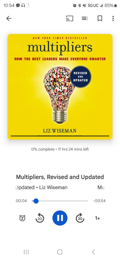 Google Books interface showing the book "Multipliers, Revised and Updated" by Liz Wiseman