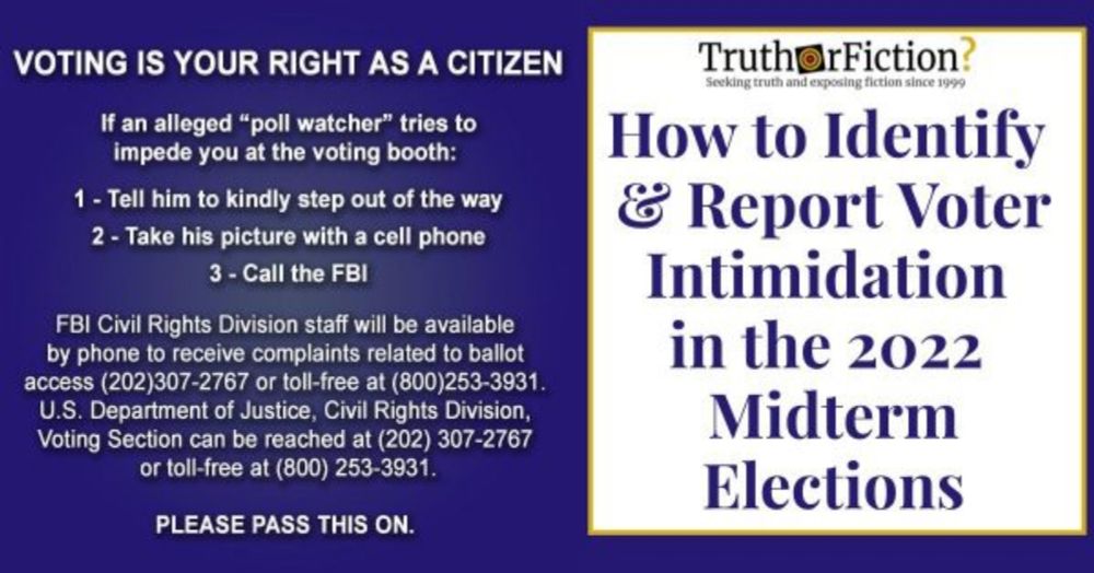 As Voter Intimidation Efforts Ramp Up, a 2016 ‘Poll Watcher’ Meme...