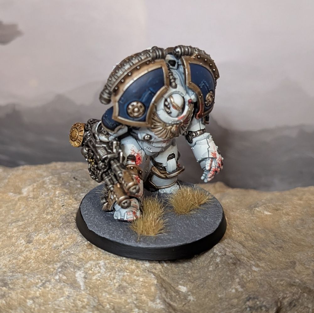 An individual Terminator, striding forward with slow but inexorable purpose.