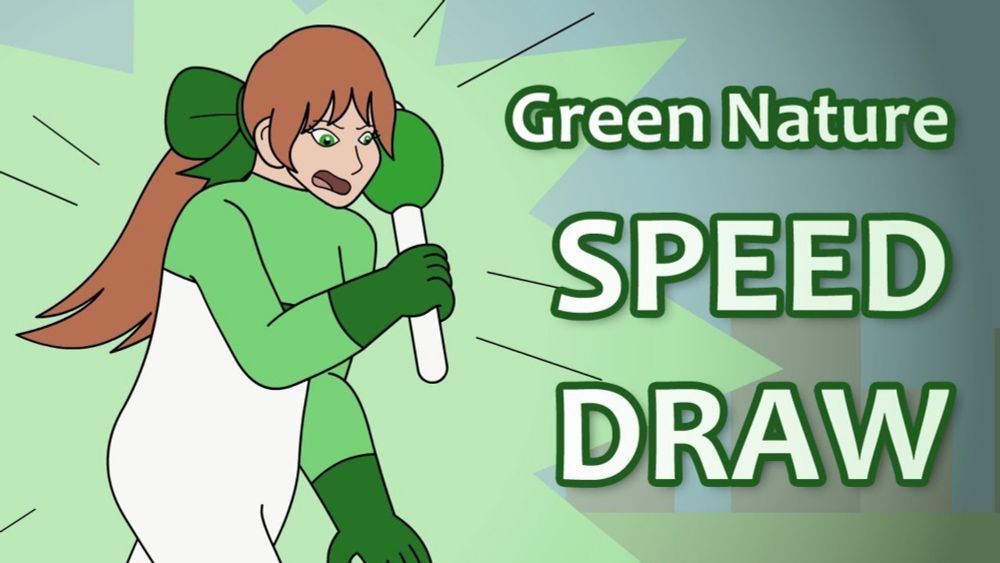 SPEED DRAW - Green Nature from Niji Chikara