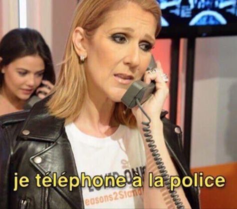 je téléphone à la police