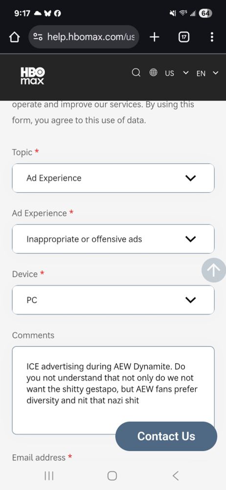 Tell HBO Max no to ICE ads