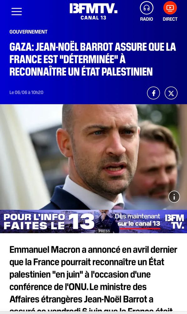 Bandeau bfm avec barrot 