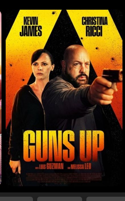 Movie poster for GUNS UP starring Christina Ricci and Kevin James