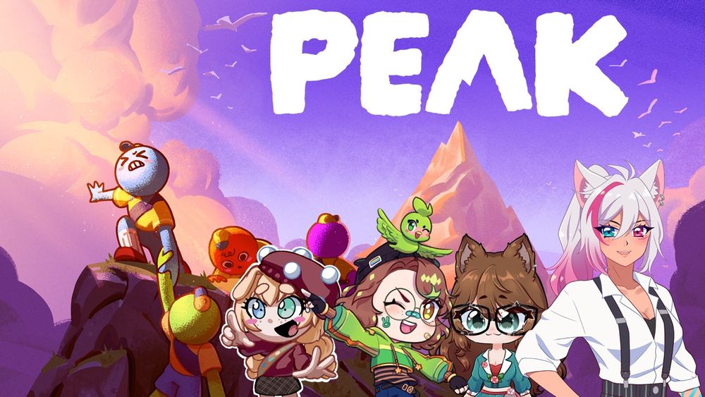 Peak collab banner with MashimaroVT, Quietachvment, FelishaVT and sinbladekitsune
