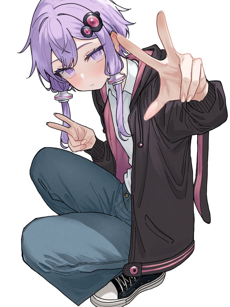 結月ゆかりのイラスト。
