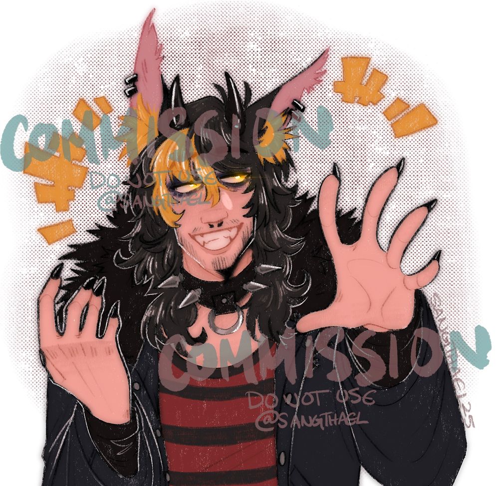 for sinlord
their sona with wolf ears and a fur coat is waving :) say hello